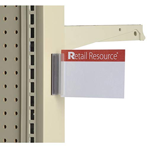 Magnetic Sign Holders with Supergrip by Retail Resource – clear, Pack of 12, Model 107687