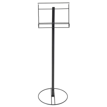 Disposable Glove Holder - 12" Dia x 35" H by HUBERT – Wire, Black, Model WCH0513