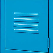 Infinity Two-Tier Two-Door Locker with Recessed Handle & by Global Industrial – Alloy Steel, Blue, Model 254127BL