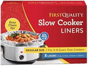 PanSaver Slow Cooker Liners - Disposable Liners for Instant Cleanup with No Scrubbing (Fits 3-8 Quarts, 8 Count)