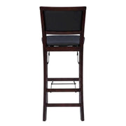 Brown Triena 30-in Pad Back Folding Bar Stool by Furnifact – Plywood, Rubberwood, Pvc, Ca Foam, Rubberwood,MDF, Brown
