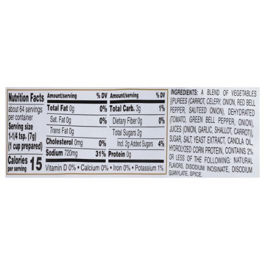 Gold Label Savory Roasted Vegetable Base by Custom Culinary – 16.0 Ounce (Pack of 6), Pack of 6