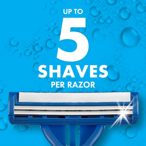 Gillette 25 Count (Pack of 1) / Blue / 25 Razors Plus Pivot Disposable Razors