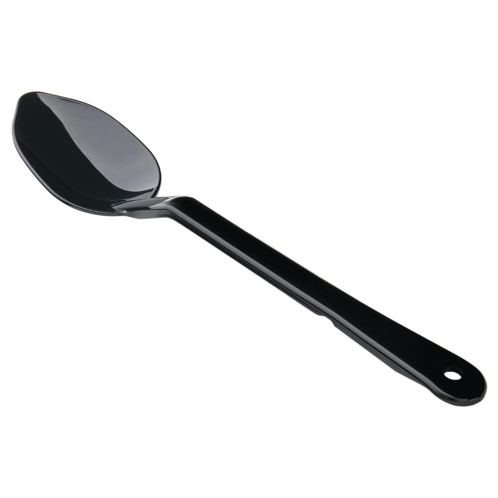 Solid Black Polycarbonate Serving Spoon - 13"L by HUBERT – Medium, Polycarbonate, Black, Model 0410007.BLACK