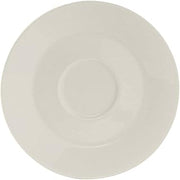 Tuxton China AMU-084 Saucer, 6" Diameter, Round, Microwave and Dishwasher Safe, Oven Proof, Fully Vitrified, Ceramic, AlumaTux, Modena, Pearl White, Pack of 36