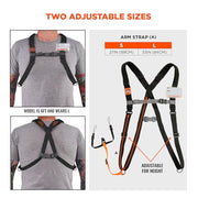 Ergodyne Small / Black / Barcode Padded Scanner Harness Lanyard Bar Code Scanners