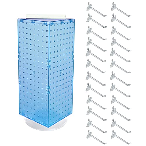 Azar Displays Pegboard + Hooks / Blue / 8 inches (W) x 8 inches (D) x 20 inches (H) Display Racks