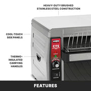 Waring 5-15 Phase Plug / 120-Volt / Silver Toasters