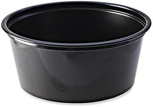 Fabrikal PC325B Portion Cups, 3.25 Oz, Black, 125/sleeve, 20 Sleeves/carton