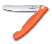 Swiss Classic 4.5 in Folding Picnic Knife by Victorinox – 4.3", Stainless Steel, Orange, Model 6.7839.FC1