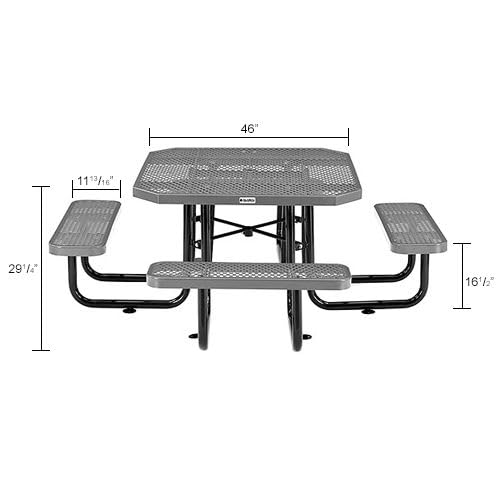 Global Industrial Gray / Industrial / 1 Picnic Tables