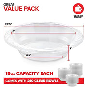 Stock Your Home 240 / 18 Oz / Clear Bowls