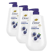 Dove 30.6 Fl Oz (Pack of 3) / Blueberry / Azul Body Washes