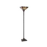 CH33359MR12-TF1 Torchiere Floor Lamp by Chloe Lighting – exact color of each glass piece may vary due to each piece being hand crafted