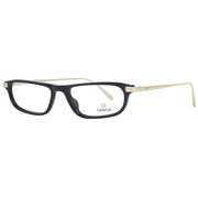 Rectangular Eyeglasses 001 Black/Gold 52mm by Omega – 52-16-155, Plastic, Black/Gold, Model OM5012