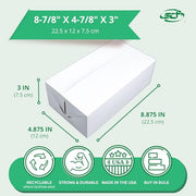 SOUTHERN CHAMPION TRAY 8-7/8" Length x 4-7/8" Width x 3-1/16" Height / White / Fast Top Paper