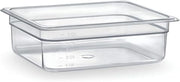 HUBERT Half-Size Clear Polycarbonate Cold Food Pan - 12 4/5" L x 10 3/7" W x 4" D