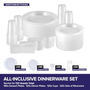 Stock Your Home 780 / 30 Pack Pack of 26 / Clear Plates