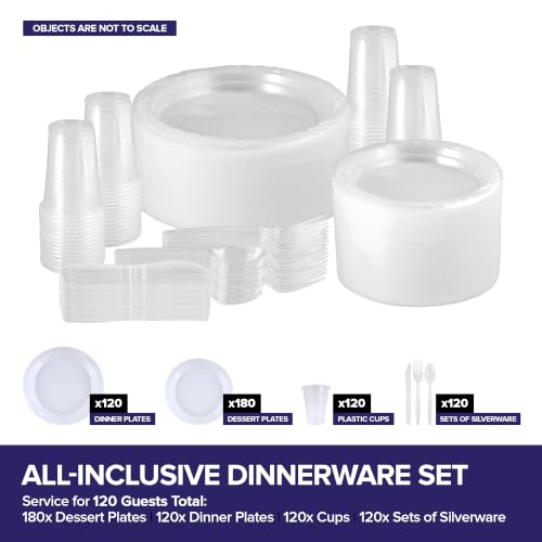 Stock Your Home 780 / 30 Pack Pack of 26 / Clear Plates