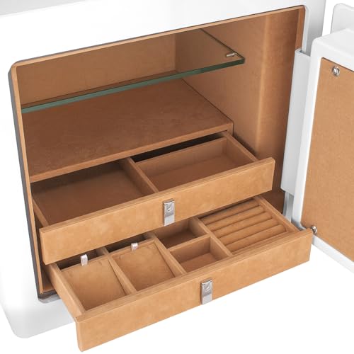 Barska Light Interior / 17.5 x 18 x 14 inches / White Cabinet Safes