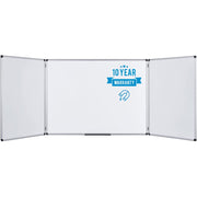Trio Magnetic Whiteboard () by MasterVision – Metal, White, Model TR0202101170