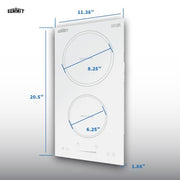 Summit Appliance White / 12 Inch / 1 Countertop Burners