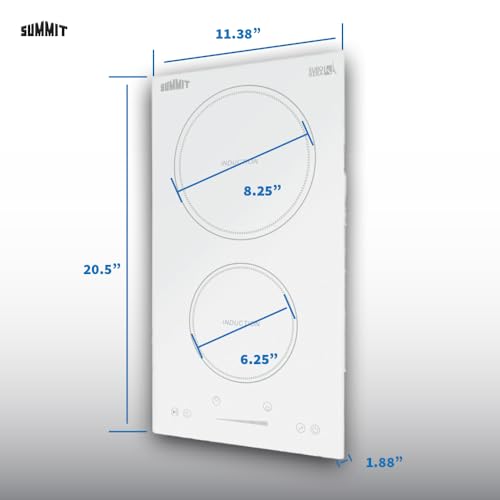 Summit Appliance White / 12 Inch / 1 Countertop Burners