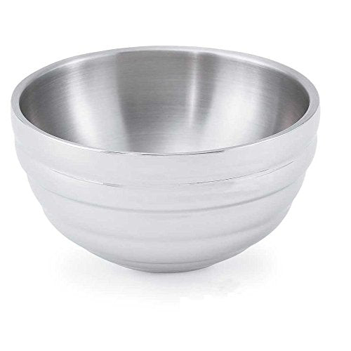 3/4 qt Round Serving Bowl by Vollrath – 0.75-Quart, 0.75 quarts, Aluminum, Silver, Model 46587