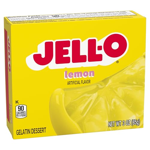 Jell-O Lemon / 3 Ounce (Pack of 1) / 1 Gelatin