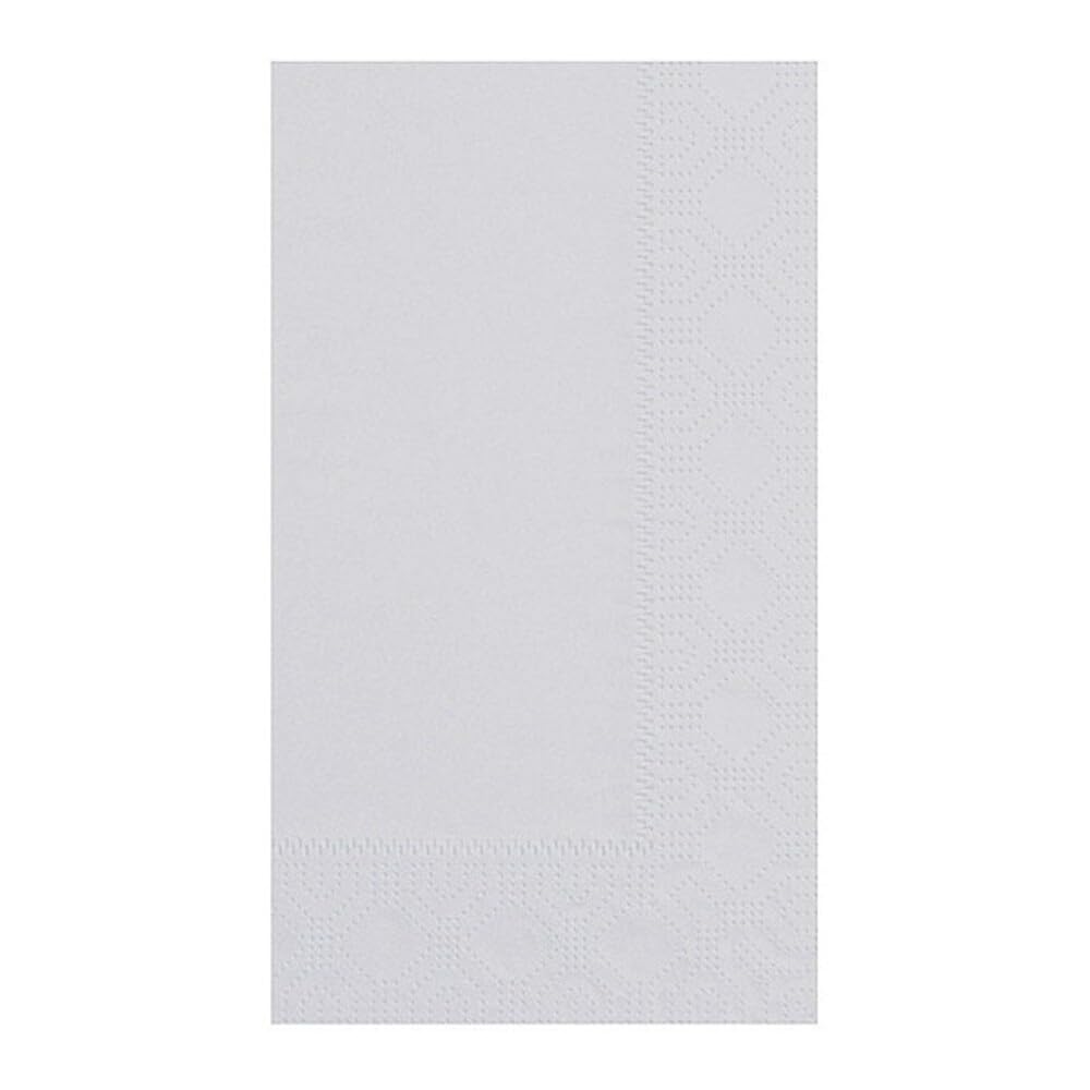 Hoffmaster 180518 Dinner Napkin, Regal Embossed, 2-Ply, 1/8 Fold, 17" Length x 15" Width, Dove Gray (8 Packs of 125)