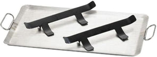 Cal-Mil 1362 Griddle with Brackets, 22.75" Width x 13.75" Depth x 2.25" Height, Silver/Black