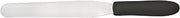 Winco 8" Black Baking/Icing Spatula | Dishwasher safe, Non-slip handle, Oval tip, Flexible blade, Great for Griddles, Burgers, Eggs and Kitchen Prep