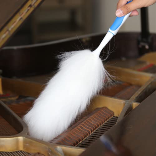 Ergonomic Overmold Lambswool Duster by Ettore – 12-Inch, Wool, White, Model 48612