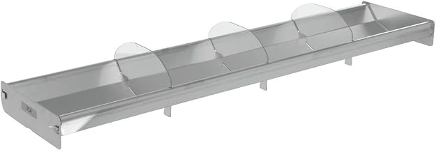HUBERT Seafood Merchandising Tray Reversible Stainless Steel - 28 1/2" L x 10" W x 2" H