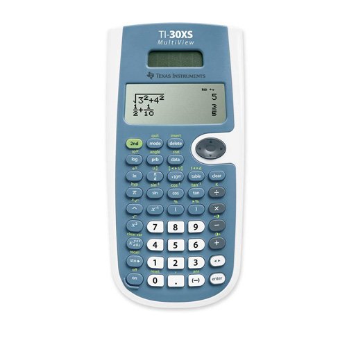 TI Multiview Scientific Calc Retail By by Texas Instruments – Small, Plastic or Metal Alloy, Silver, Model 30XSMV
