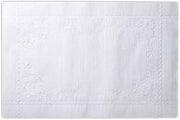 Lapaco 10" x 14" White Embossed Paper Placemat