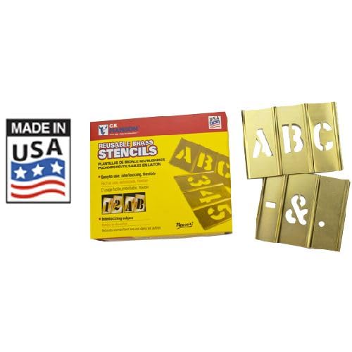 4" Brass Letters Set 33 pc by CH Hanson – One Size, Brass, Multi, Model 10034