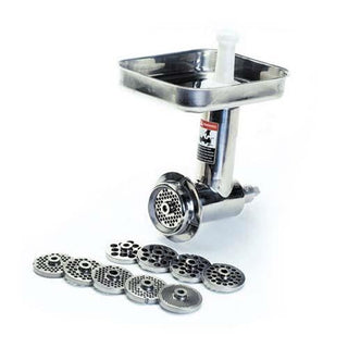 Meat Grinder Attachment by Globe – Stainless Steel, Silver, Model XMCA-SS