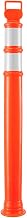 Portable Delineator Post w/ 3" Reflective Bands by Global Industrial – Polyethylene, Orange, Model RD10-R6P-ORG
