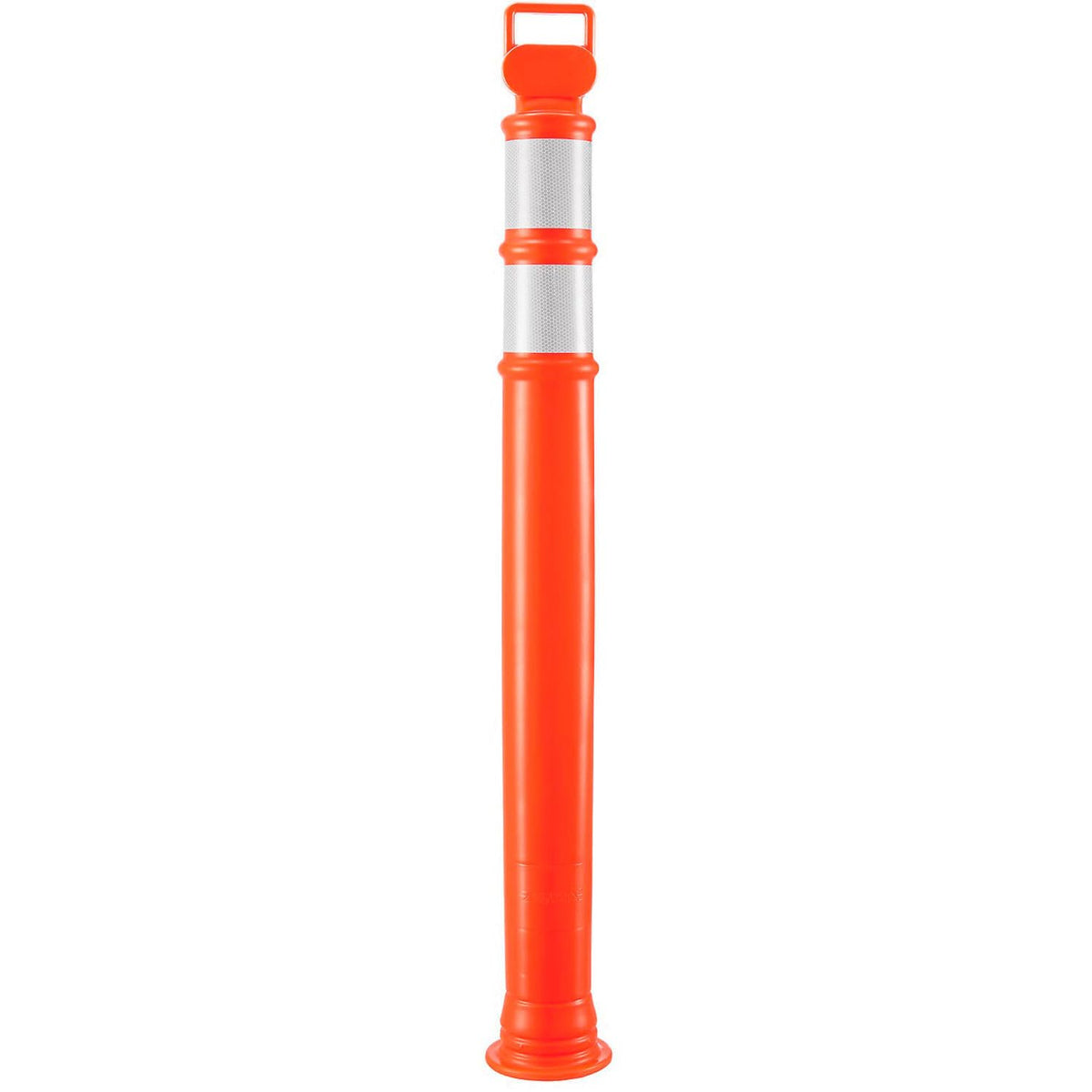 Portable Delineator Post w/ 3" Reflective Bands by Global Industrial – Polyethylene, Orange, Model RD10-R6P-ORG