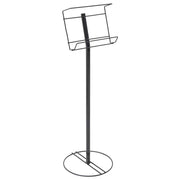 Disposable Glove Holder - 12" Dia x 35" H by HUBERT – Wire, Black, Model WCH0513