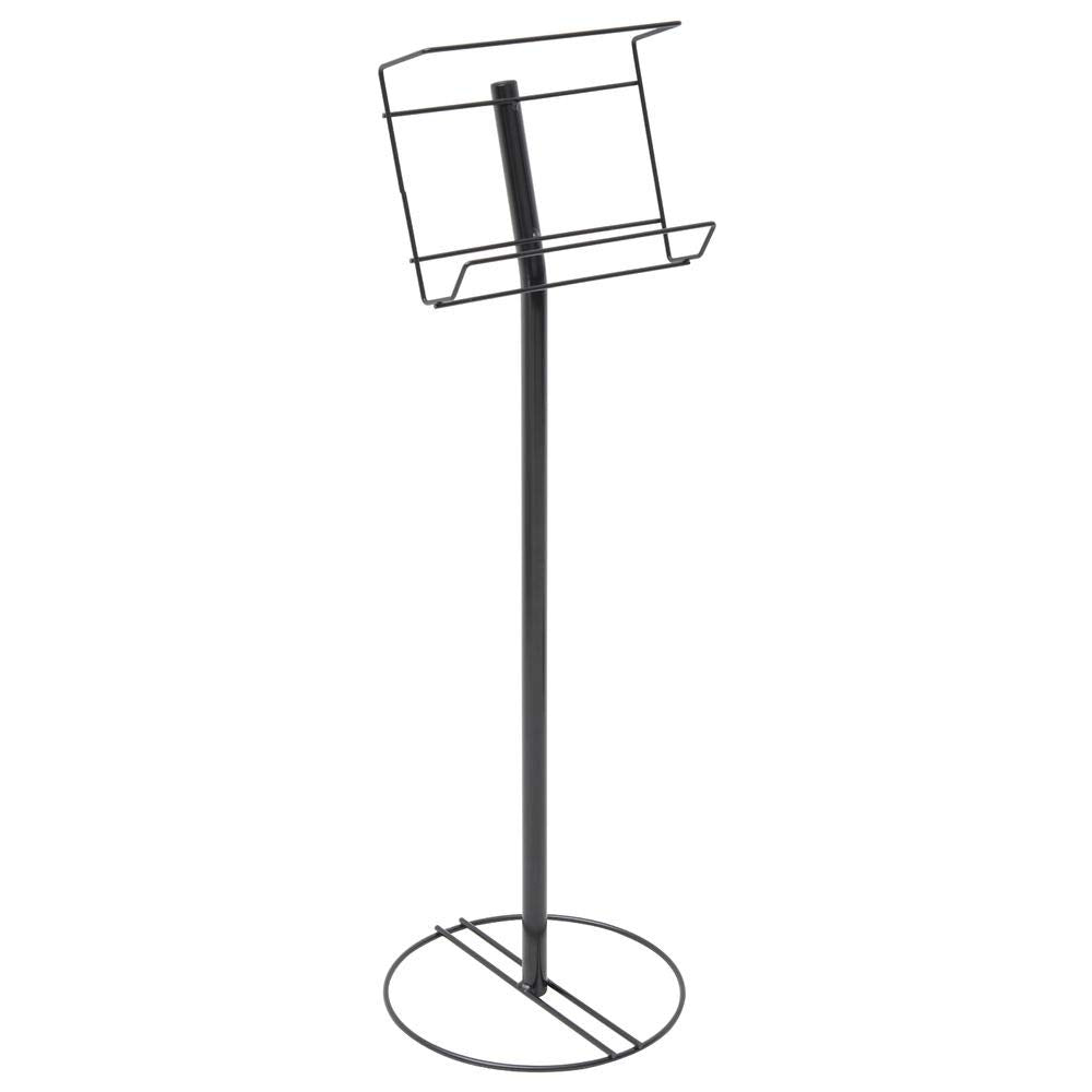 Disposable Glove Holder - 12" Dia x 35" H by HUBERT – Wire, Black, Model WCH0513