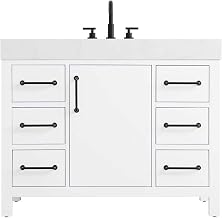 Elegant Kitchen and Bath 42" Single Bathroom Vanity in White