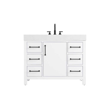 Elegant Kitchen and Bath 42" Single Bathroom Vanity in White by Elegant Lighting – unspecified, Wood, White, Model VF60642WH