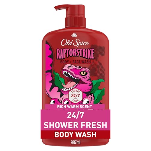 Old Spice Raptorstrike with Dark Berry / 33.4 Fl Oz (Pack of 1) / Red Body Washes