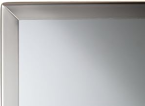 Bobrick 165 Series 430 Stainless Steel Channel Frame Glass Mirror, Bright Finish, 18" Width x 36" Height | Channel Frame Glass Mirror; Bright Finish