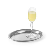 Coffee Tray Oval by Hendi – 285x220mm, Stainless Steel, Silver, Model 405307