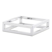 Cerve Collection MDEX Chrome Display Riser - 7" L x 7" W x 2" H by HUBERT – Alloy Steel, Silver, Model 96897a