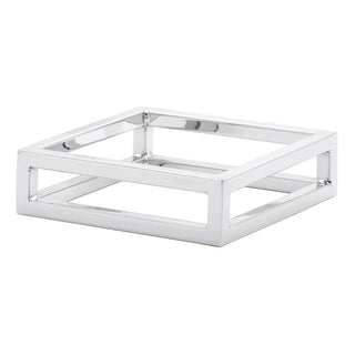 Cerve Collection MDEX Chrome Display Riser - 7" L x 7" W x 2" H by HUBERT – Alloy Steel, Silver, Model 96897a