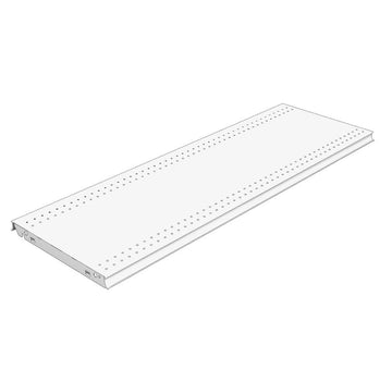 Base Deck 2' W x 25" D QG8 Clear Coat by Lozier – 25" D, Alloy Steel, Clear Coat, Model SD225N.QG8